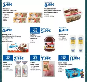 Catálogo Costco Página 9: Nutella crema de cacao y avellanas €5,99, Font Vella agua mineral natural kids €11,99