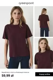 Greenpoint gazetka tydzień 35 Strona 11: Bawełniany t-shirt w fioletowym kolorze Greenpoint €59,99