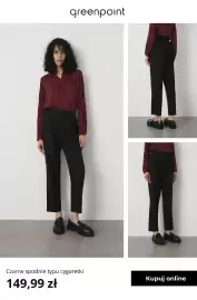 Greenpoint gazetka tydzień 35 Strona 6: Czarne spodnie typu cygaretki Greenpoint €149,99