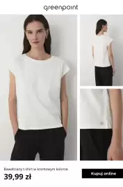 Greenpoint gazetka tydzień 35 Strona 9: Bawełniany t-shirt w kremowym kolorze Greenpoint €39,99