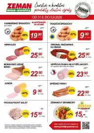 ZEMAN leták týden 36 Strana 2: Herkules €25,90, Moravské uzené maso €22,90