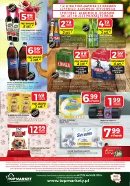 Top Market gazetka Strona 4: Piwo Łomża Jasne €2,99, Napój gazowany Pepsi, Mirinda, 7UP €6,99