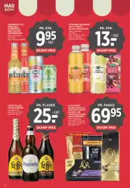 MENY tilbudsavis uge 35 Side 34: Leffe eller Hoegaarden €25,00, Smirnoff Ice, Breezer, Somersby, 1664 eller Grimbergen €9,95