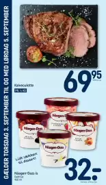 REMA 1000 tilbudsavis uge 36 Side 22: Häagen-Dazs €32,00, Kalveculotte €69,95