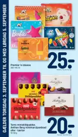 REMA 1000 tilbudsavis uge 36 Side 26: Toms miniskildpadder & Anthon Berg minimarcipanbrød €20,00, Premier Is iskasse €25,00