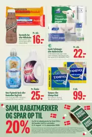 Min Købmand tilbudsavis uge 35 Side 21: Tampax €99,00, Omo Flydende Vask eller Bamseline Dugfrisk €25,00