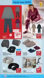 ALDI folder week 37 Pagina 14: Ergonomisch kussen €7,99, Pantoffels €2,99