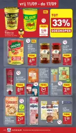 ALDI folder week 37 Pagina 20: Panzani ravioli bolognese €6,99, Barissimo chai latte of pumpkin spice latte €3,98
