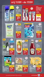 ALDI folder week 37 Pagina 21: Danette pop €3,99, Bref Toiletblokjes €4,39