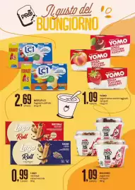 Volantino PRO7 Supermercati Pagina 3: YOMO yogurt senza zuccheri aggiunti €1,09, Lago roll break cacao/nocciola €0,99