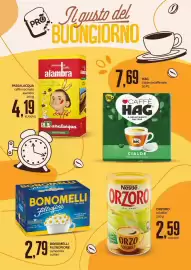 Volantino PRO7 Supermercati Pagina 4: Caffè Hag cialde decaffeinato €7,69, Nestlé Orzoro €2,59