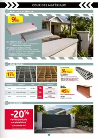 Catalogue Mr Bricolage page 5: Fer à béton €3,90, Chaperon plat €9,90