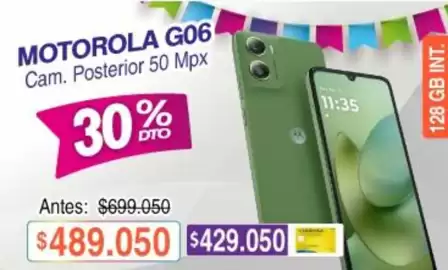 Catálogo Alkosto Página 8: Motorola - motorola g06 cam. posterior 50 mpx €429.050,00