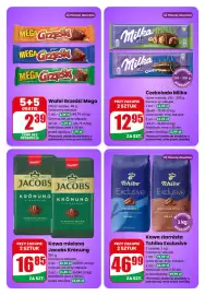 Dino gazetka tydzień 35 Strona 2: Czekolada Milka €12,95, Wafel Grześki Mega €1,19