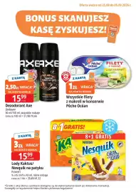 E.Leclerc gazetka Strona 2: Wszystkie filety z makreli w konserwie Pêche Océan, Dezodorant Axe €15,99