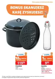 E.Leclerc gazetka Strona 3: Butelka szklana z zamknięciem pałąkowym €9,99, Powidlak Tadar 30 cm, 15 litrów €119,99