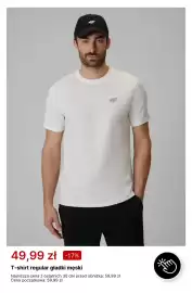4F gazetka tydzień 35 Strona 7: T-shirt regular gładki męski 4F €49,99