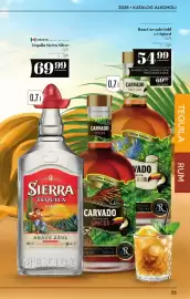 Polomarket gazetka | Alkohole Strona 23: Tequila Sierra Silver €69,99, Rum Carvado Spiced €54,99