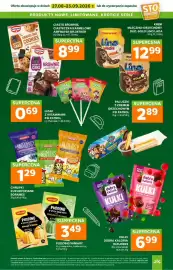 Stokrotka gazetka tydzień 35 Strona 32: Kulki Dobra Kaloria w pudrze €6,99, Chrupki kukurydziane Boramex €1,29
