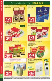 Stokrotka gazetka tydzień 35 Strona 6: Ciasto Truskawkowe z Galaretką Bison €2,99, Zupka błyskawiczna Vifon