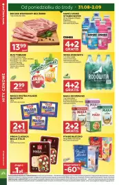 Stokrotka gazetka tydzień 35 Strona 8: Boczek wieprzowy bez żeber €13,99, Mus Tymbark €2,99