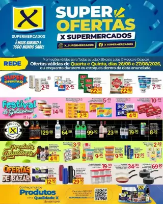 Folheto X Supermercados (válido até 27-08)