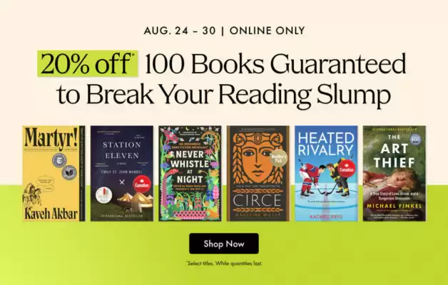 Chapters Indigo (valid until 30-08)