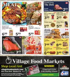 Village Food Markets flyer week 35 Page 4: Castello assorted cheese slices €5,00, Maple Leaf Top Dogs €5,99