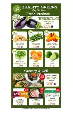 Quality Greens (valid until 1-09)