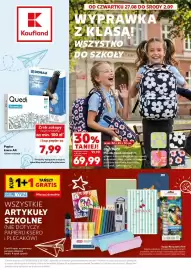 Kaufland gazetka tydzień 35 Strona 1: Coolpack Plecak młodzieżowy €69,99, Papier ksero A4 Donau €7,99