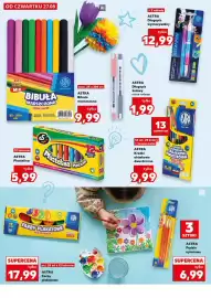 Kaufland gazetka tydzień 35 Strona 12: ASTRA Kredki ołówkowe dwustronne €9,99, ASTRA Bibuła marszczona €9,99