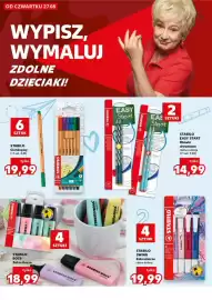 Kaufland gazetka tydzień 35 Strona 14: STABILO SWING Zakreślacze €19,99, STABILO EASY START Ołówki drewniane €14,99
