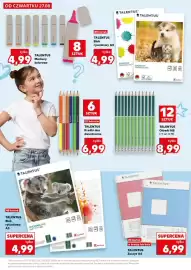 Kaufland gazetka tydzień 35 Strona 29: TALENTUS Blok rysunkowy A4 €4,99, TALENTUS Markery kolorowe €4,99
