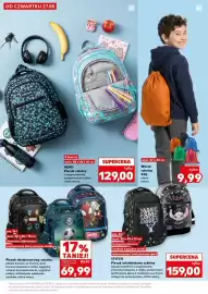 Kaufland gazetka tydzień 35 Strona 39: STITCH Plecak młodzieżowy szkolny €159,00, HEAD Plecak szkolny €129,00