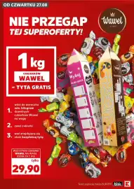 Kaufland gazetka tydzień 35 Strona 4: Cukierki Wawel na wagę €29,90