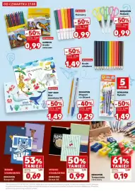 Kaufland gazetka tydzień 35 Strona 7: BENIAMIN Długopis lub Ołówek €0,29, TOP 2000 Blok rysunkowy A4 20 kartek €1,49
