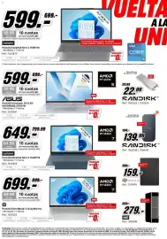 Folleto MediaMarkt Página 11: Asus portátil vivobook 16 oled m1605naq-sh051w €599,00