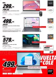 Folleto MediaMarkt Página 14: Acer portátil aspire go 15 ag15-42p-r62n €579,00, Hp portátil 15-fc1003nsx €499,00