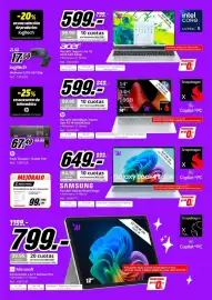 Folleto MediaMarkt Página 33: Acer portátil aspire lite 15 al15-54p-53ua €599,00, Samsung Galaxy Book4 Edge €649,00