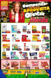 Encarte Muffato semana 28 Página 1: Farinha de trigo tia ofélia pacote €12,98, Pera importada €5,99