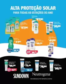 Catálogo Supermercados Savegnago Página 14: Protetor solar Neutrogena Sun Fresh FPS30 €69,80, Protetor solar Sundown €57,90