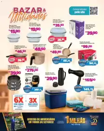 Catálogo Supermercados Savegnago Página 7: Pote de vidro hermético quadrado €25,50, Jogo de taças de vidro Agata Clear €39,90