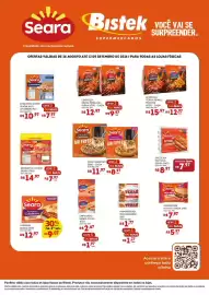Encarte Bistek Supermercados Página 1: Pizza airfryer €8,97, Linguiça seara pernil / frango €12,97