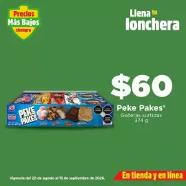 Folleto Bodega Aurrerá Página 1: Gamesa - peke pakes galletas surtidas €60,00