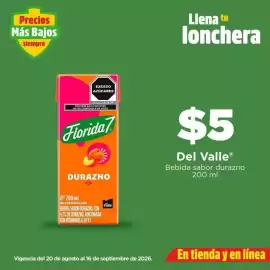 Folleto Bodega Aurrerá Página 3: Florida 7 - bebida sabor durazno €5,00