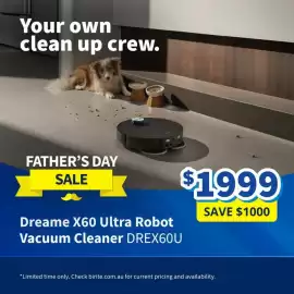Bi-Rite catalogue Page 2: Dreame X60 Ultra Robot Vacuum Cleaner DREX60U €1.999,00