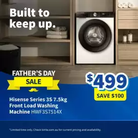 Bi-Rite catalogue Page 7: Hisense Series 3S Front Load Washing Machine €499,00