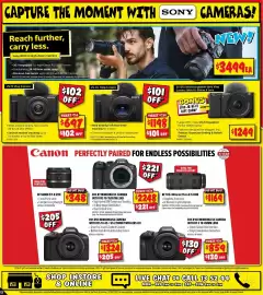 JB Hi-Fi catalogue Page 12: Sony ZV-1F Vlog Camera €697,00, Sony ZV-1 II Vlog Camera €1.198,00
