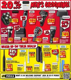 JB Hi-Fi catalogue Page 19: Conair Man The Crew Cut Elite Clipper €135,00, Remington RX7 Ultimate Series Head Shaver €127,00