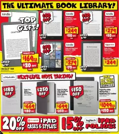JB Hi-Fi catalogue Page 2: Paper Pro Move + MarkerPlus €669,00, Kindle 11th Gen 6" 16GB €169,00